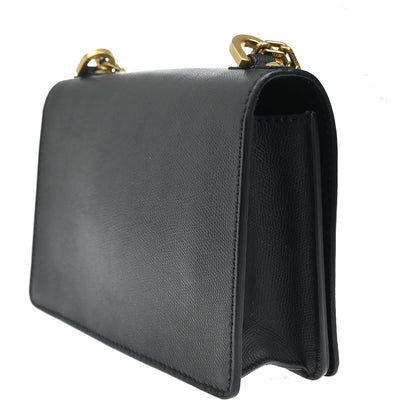 Christian Dior J'Adior Flap Bag Leather, Black, Leather, Shoulder Bag