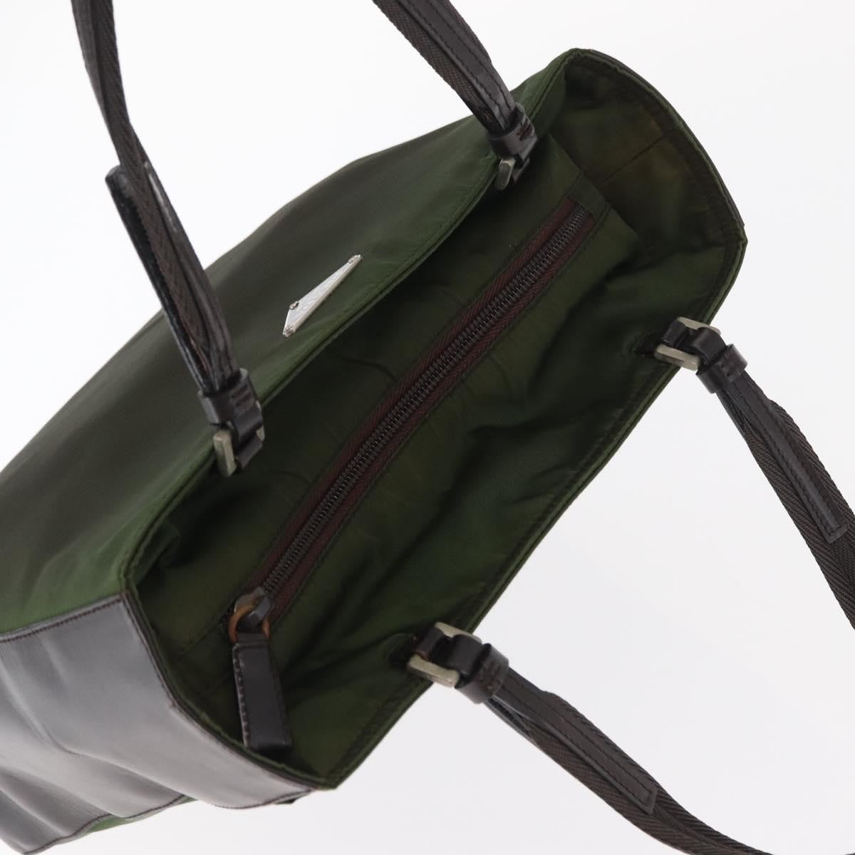 Prada Vintage Handbag Tessuto, KHAKI, NYLON, Handbag