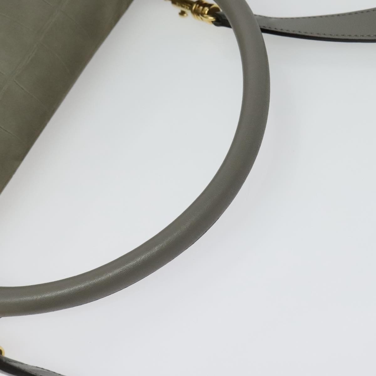 Celine Trapeze Bag Suede, GRAY, SUEDE, Handbag