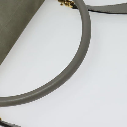 Celine Trapeze Bag Suede, GRAY, SUEDE, Handbag