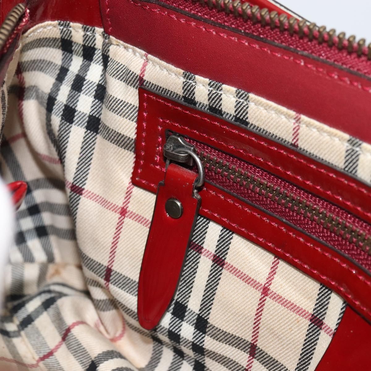 Burberry Vintage Shoulder Bag Patent leather, RED, PATENT_LEATHER, Shoulder bag
