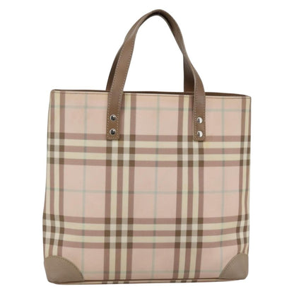 Burberry Nova Check Tote canvas check pattern, PINK, CANVAS, Tote bag