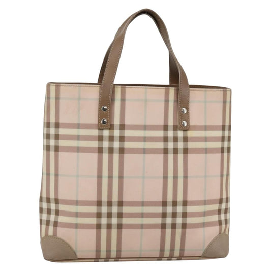 Burberry Nova Check Tote canvas check pattern, PINK, CANVAS, Tote bag