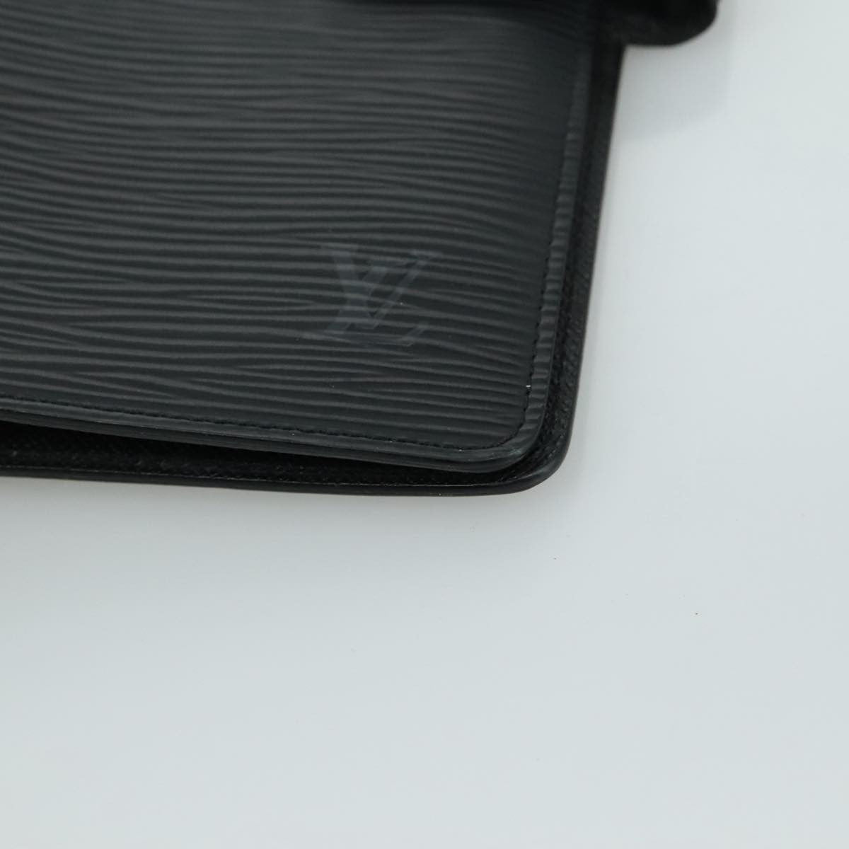 Louis Vuitton Agenda Cover Epi Leather, BLACK, LEATHER, Wallets