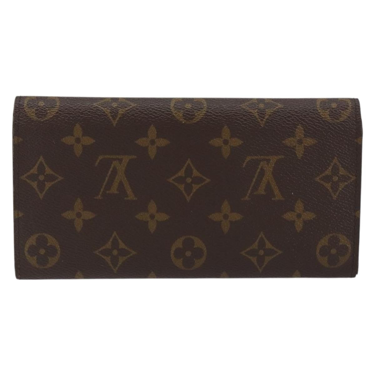 Louis Vuitton Emilie Wallet Monogram Canvas, BROWN, CANVAS, Wallets
