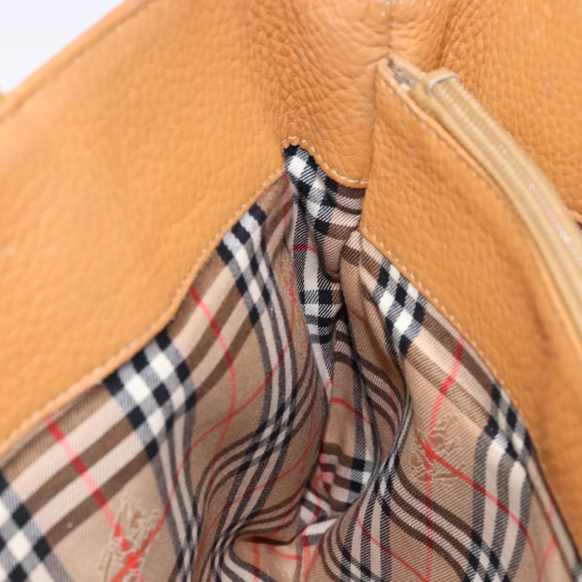 Burberry Handle Tote Leather, BEIGE, LEATHER, Tote bag