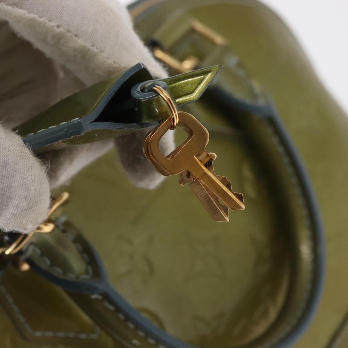 Louis Vuitton Alma Handbag Patent Leather, KHAKI, PATENT_LEATHER, Handbag