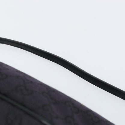 Gucci Vintage Boat Pochette GG Canvas, BLACK, CANVAS, Clutche & pouche