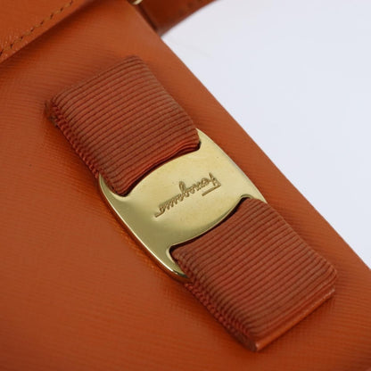 Salvatore Ferragamo Vala tote Leather, ORANGE, LEATHER, Tote bag