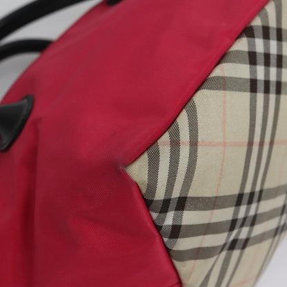 Burberry Nova Check Tote Nylon, PINK, NYLON, Tote bag