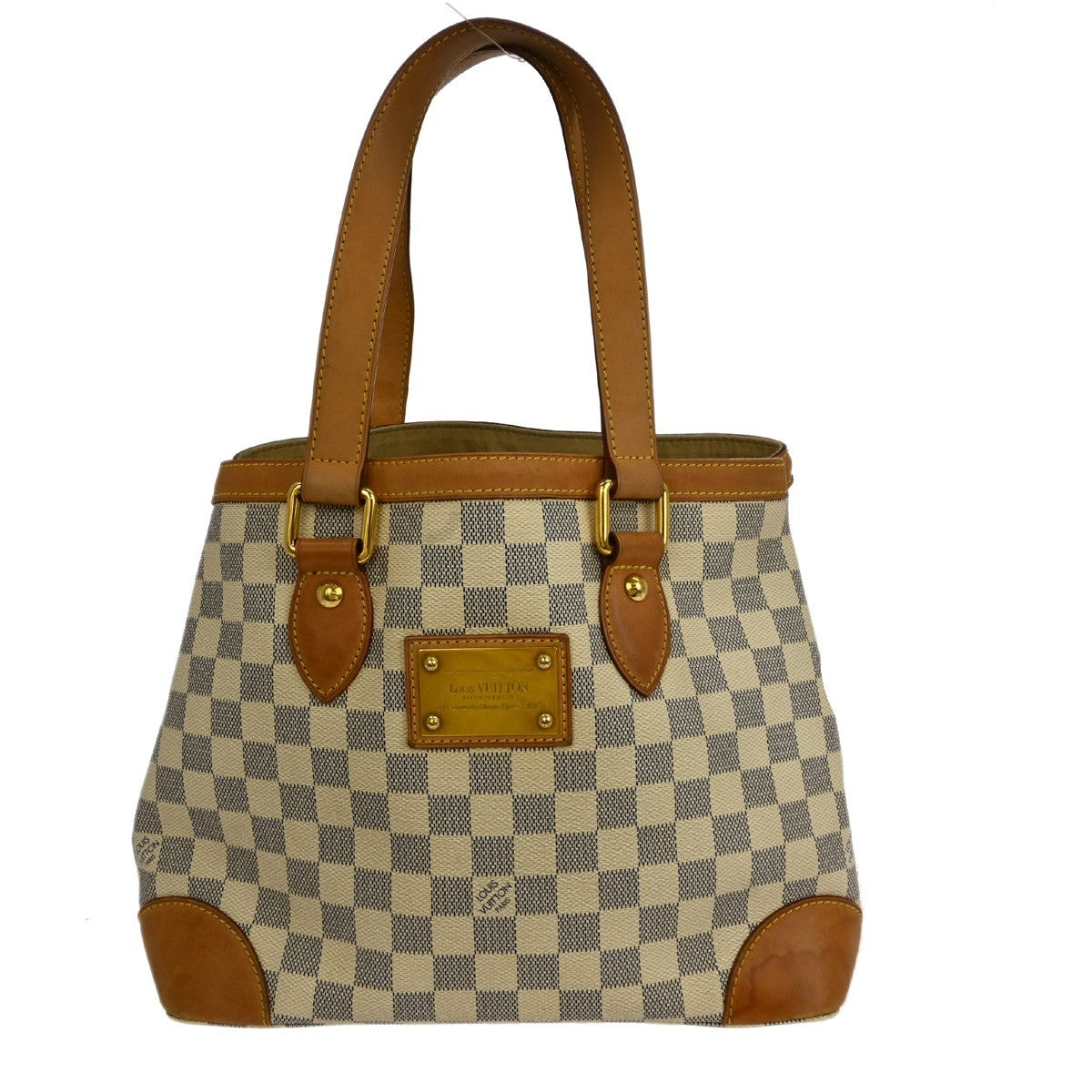 Louis Vuitton Hampstead Handbag Damier, WHITE, CANVAS, Handbag