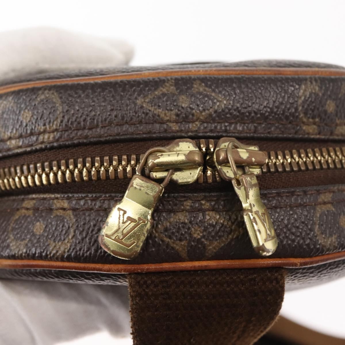 Louis Vuitton Pochette Gange Monogram Canvas, BROWN, CANVAS, Shoulder bag