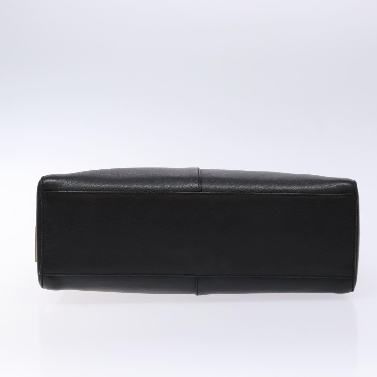 Burberry Vintage Handbag Leather, BLACK, LEATHER, Handbag