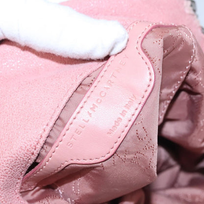 Stella McCartney Falabella Fold Over Crossbody Bag Shaggy Deer, PINK, POLYESTER, Crossbody bag