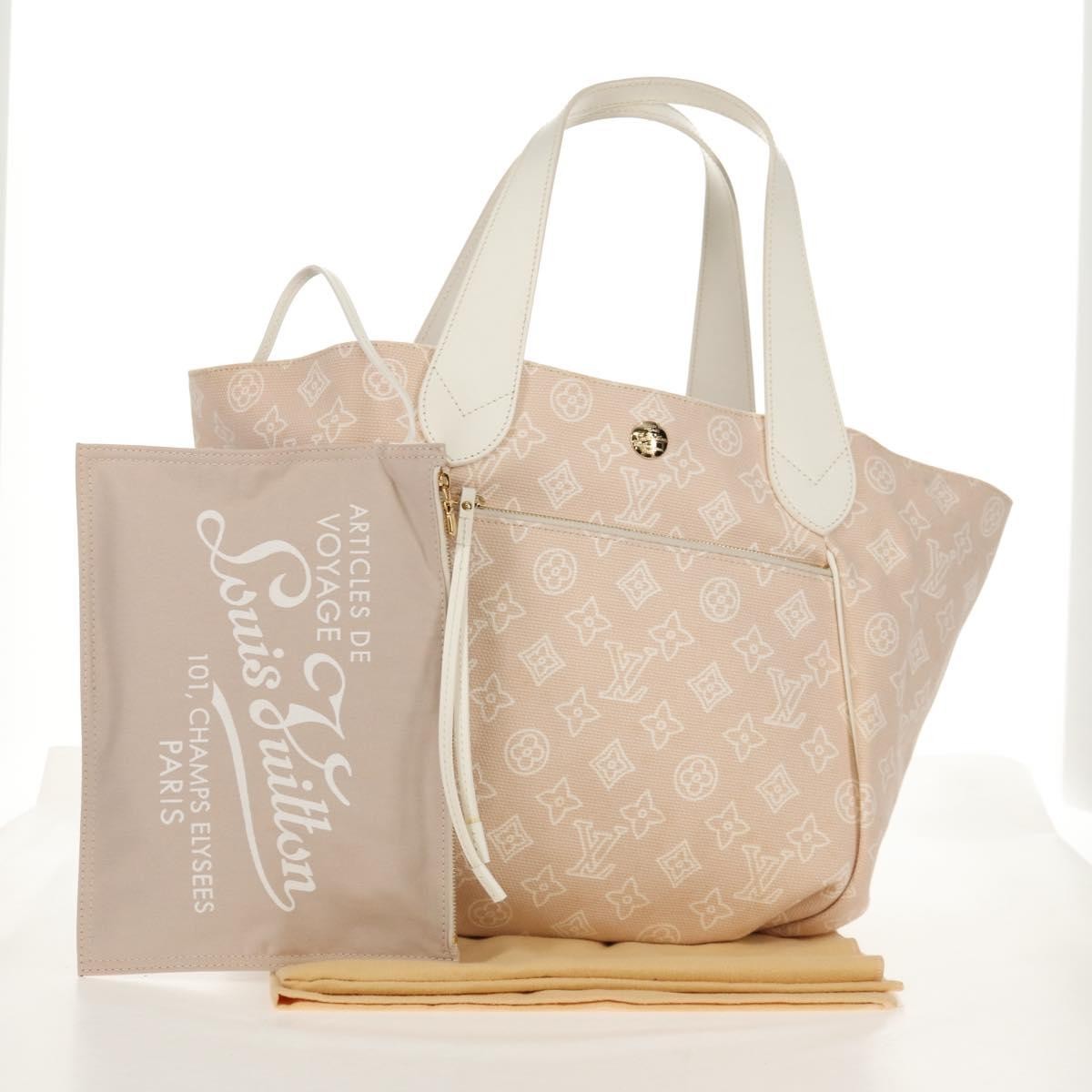 Louis Vuitton Cabas Ipanema Canvas, BEIGE, CANVAS, Tote bag