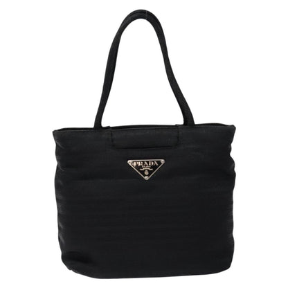 Prada Vintage Zip Handbag Tessuto, BLACK, NYLON, Handbag