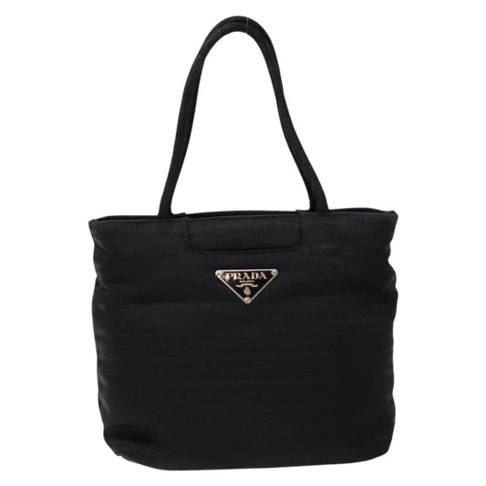 Prada Vintage Zip Handbag Tessuto, BLACK, NYLON, Handbag
