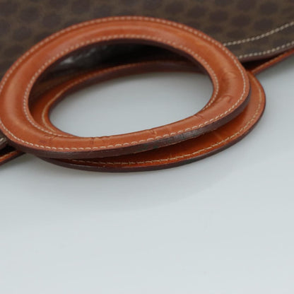 Celine Vintage Macadam Tote bag Canvas and Leather, BROWN, CANVAS, Tote bag