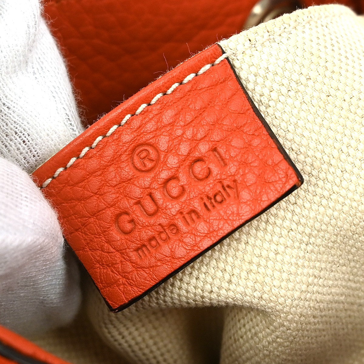 Gucci Bamboo Tassel Backpack Leather, ORANGE, LEATHER, Backpack