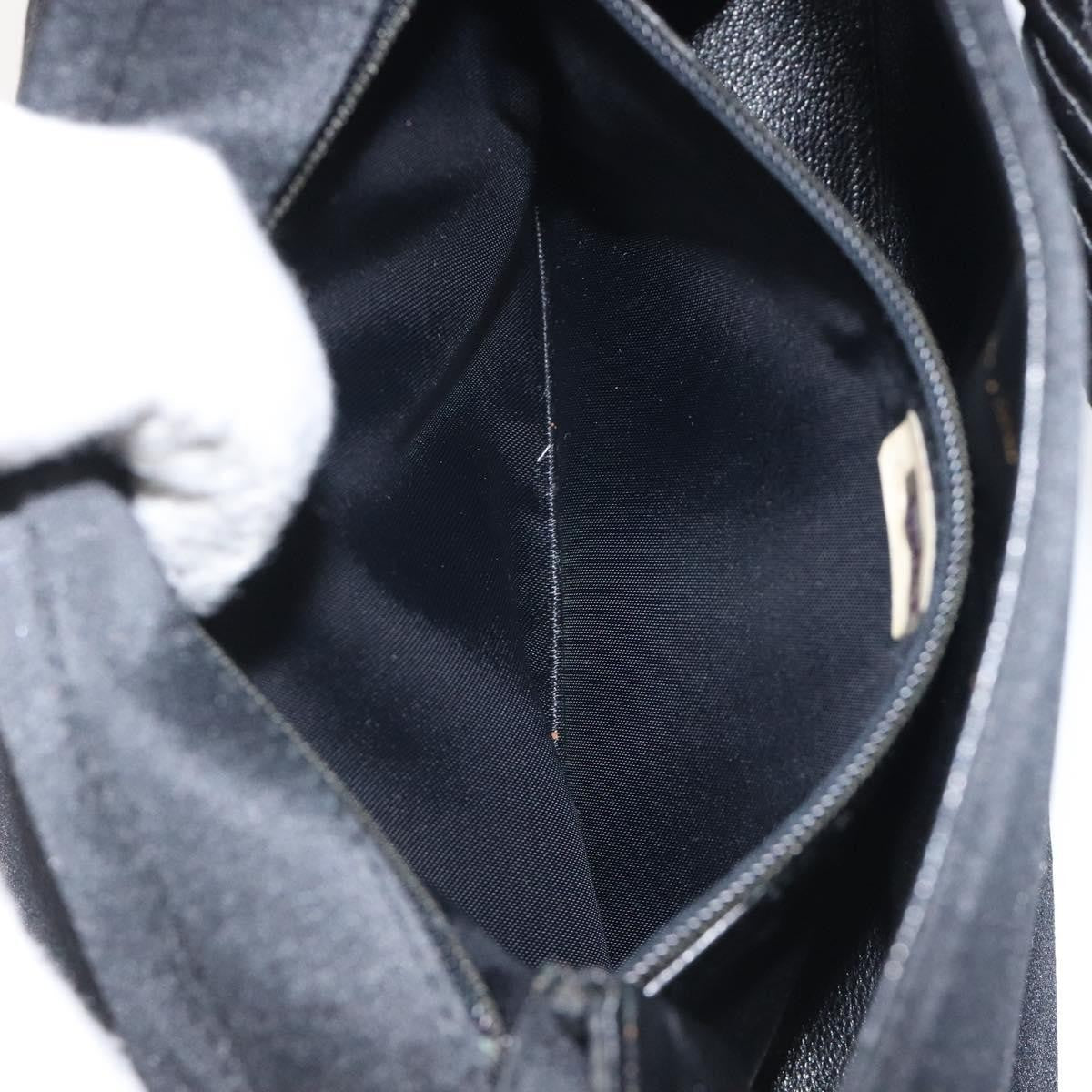 Chanel Vintage Camellia Flap Crossbody Bag Silk, BLACK, SILK, Shoulder bag