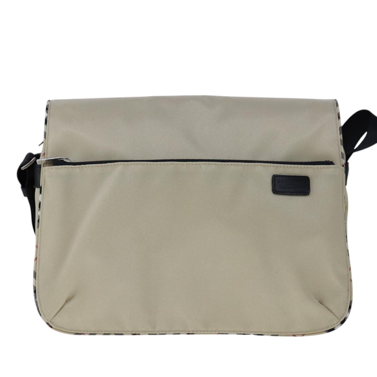 Burberry Vintage Crossbody Bag House Check Coated Canvas, BEIGE, NYLON, Shoulder bag
