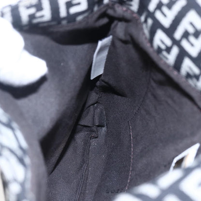 Fendi Vintage Flap Crossbody Bag Zucchino Canvas, BROWN, CANVAS, Shoulder bag