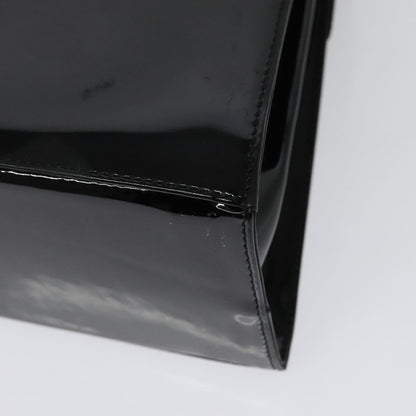 Salvatore Ferragamo Gancini Convertible Top Handle Bag Patent Leather, BLACK, PATENT_LEATHER, Handbag