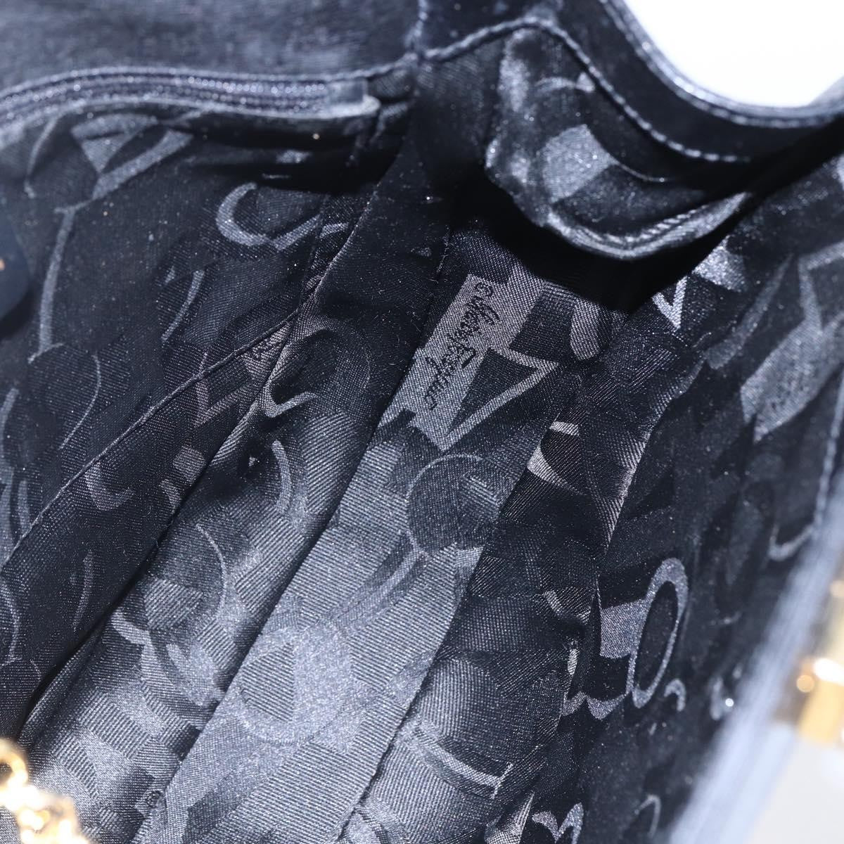 Salvatore Ferragamo Gancini Shoulder Bag Leather, BLACK, LEATHER, Shoulder bag