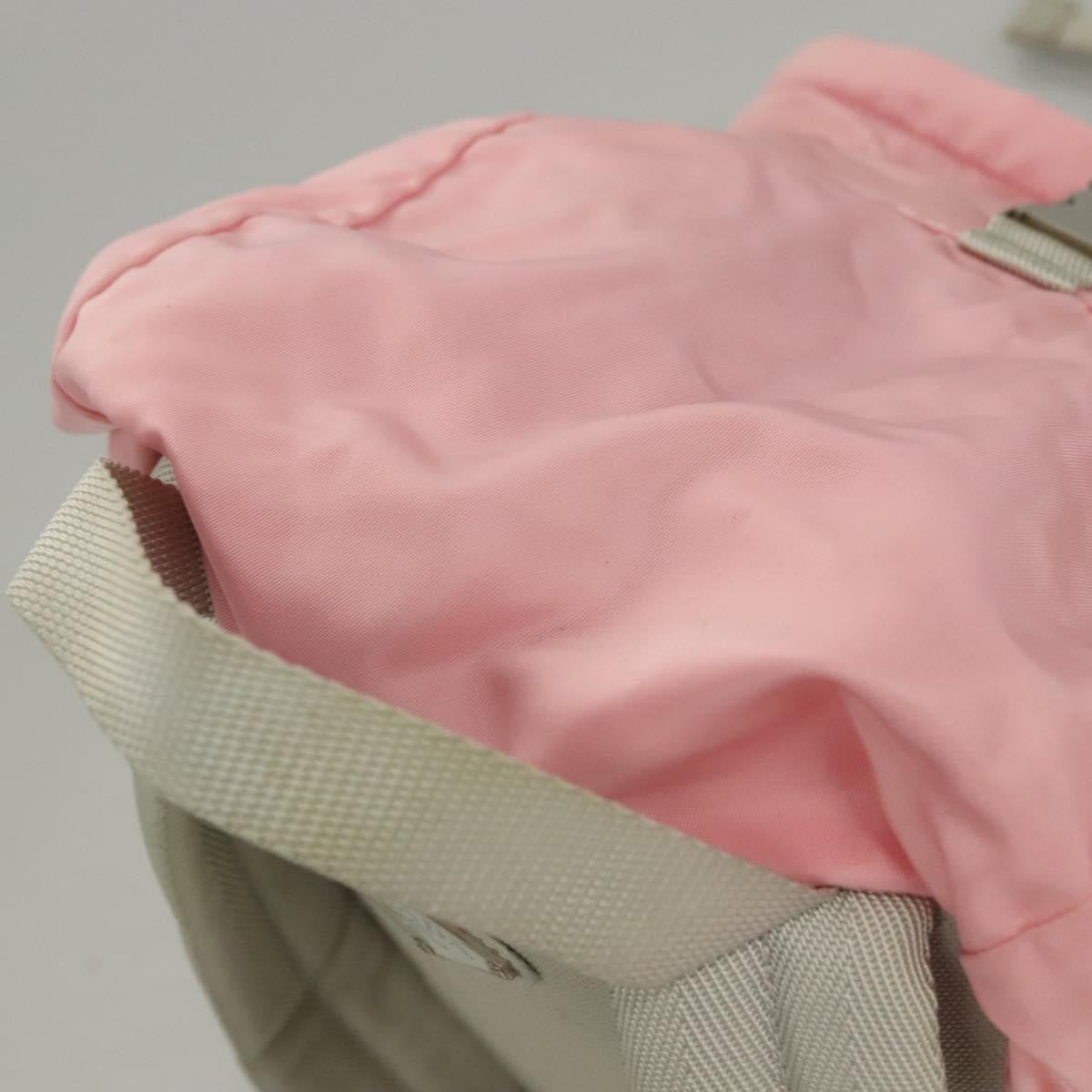 Prada Single Buckle Pocket Backpack Tessuto, PINK, NYLON, Backpack