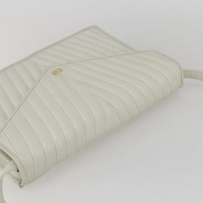 Valentino Garavani Vintage shoulder bag Leather, WHITE, LEATHER, Shoulder bag