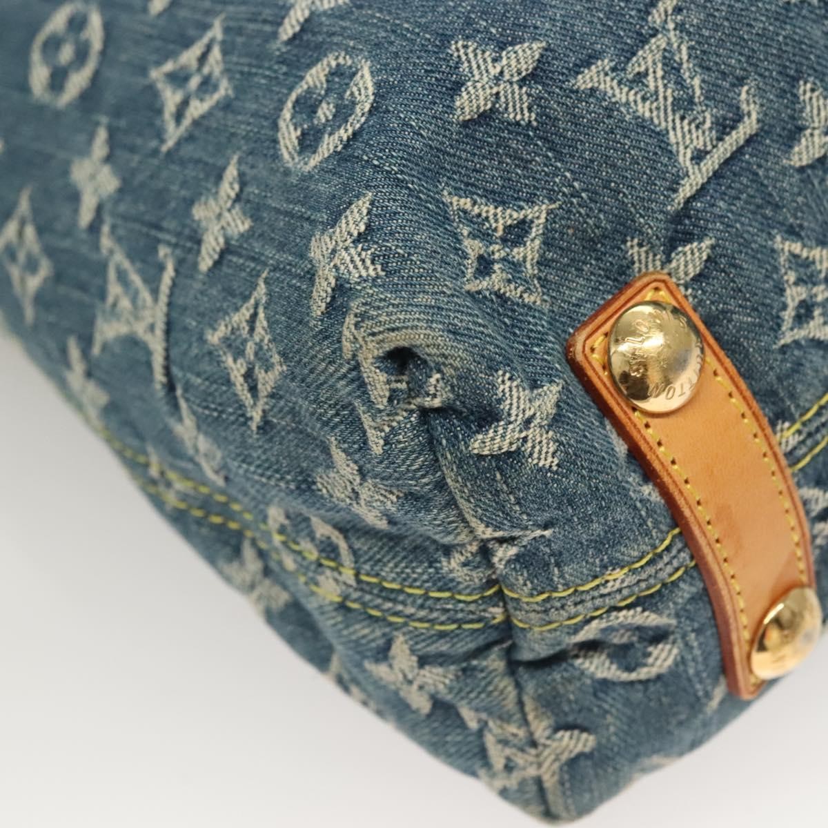 Louis Vuitton Baggy Handbag Denim, BLUE, DENIM_JEANS, Shoulder bag