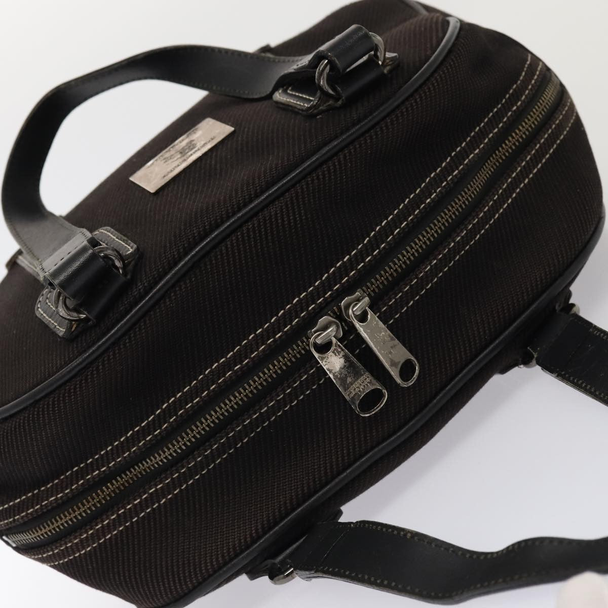 Burberry Nova Check Bowling Bag Canvas, BLACK, CANVAS, Travel bag