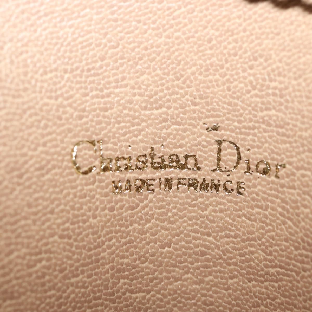 Christian Dior Vintage Honeycomb chain Canvas, BEIGE, CANVAS, Handbag