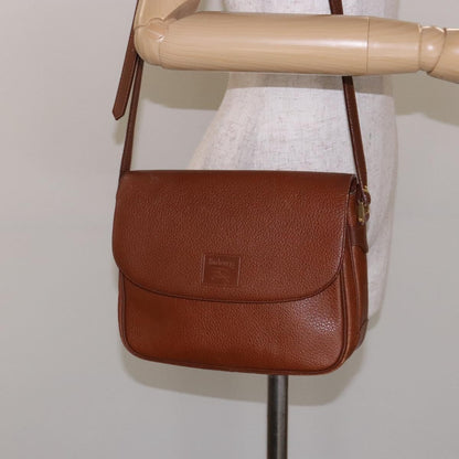 Burberry Flap Shoulder Bag Leather, BROWN, LEATHER, Shoulder bag