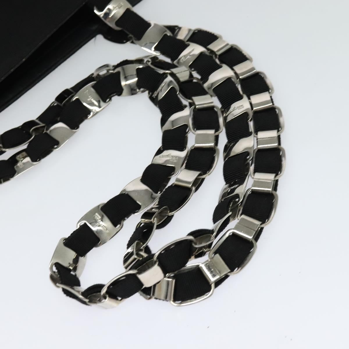 Salvatore Ferragamo Vala Shoulder Bag Canvas, BLACK, CANVAS, Shoulder bag