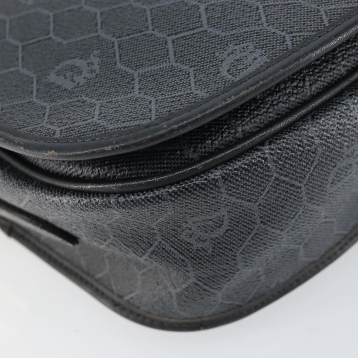 Christian Dior Vintage Honeycomb Shoulder Bag Canvas, BLACK, CANVAS, Shoulder bag