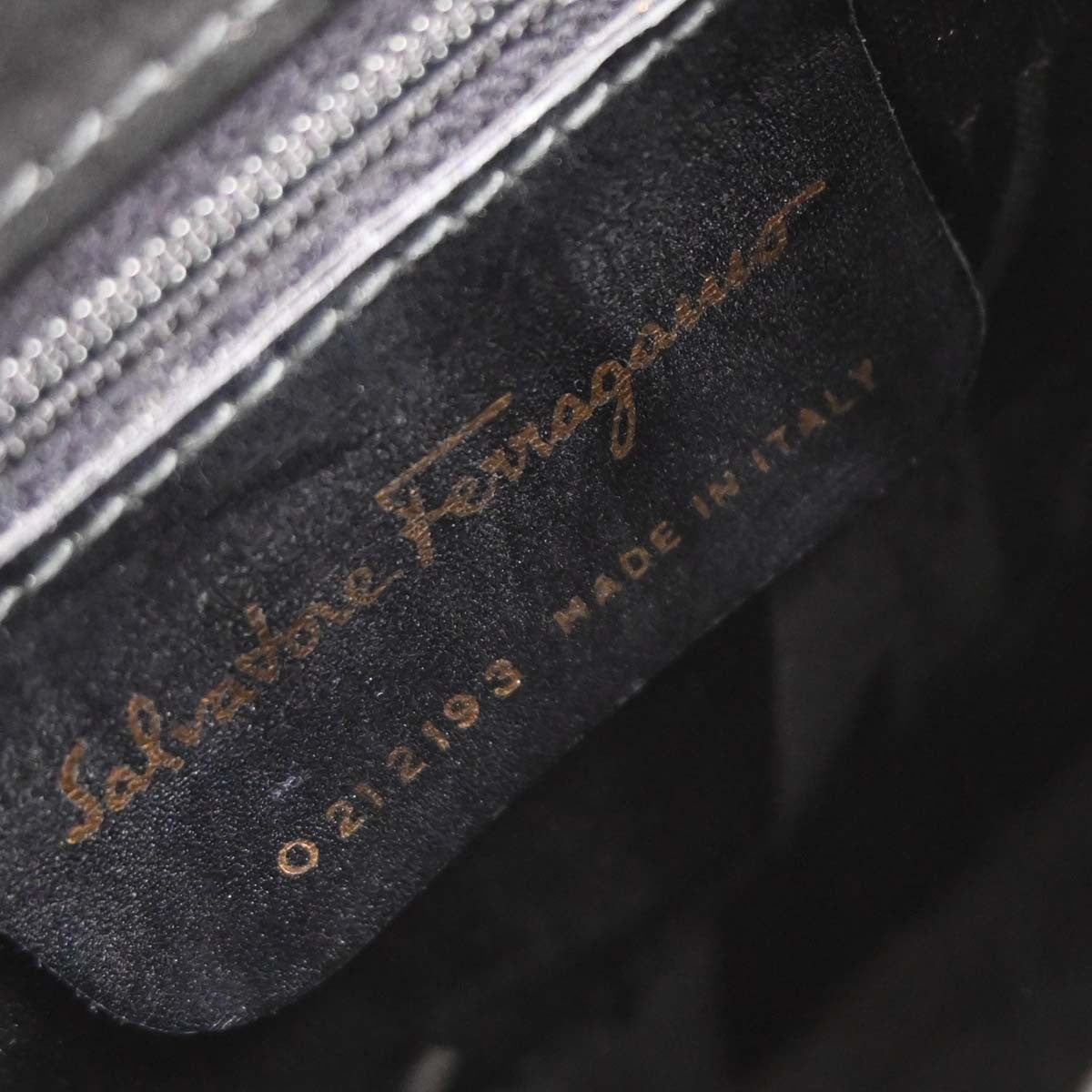 Salvatore Ferragamo Gancini Convertible Top Handle Bag Suede, BLACK, SUEDE, Handbag