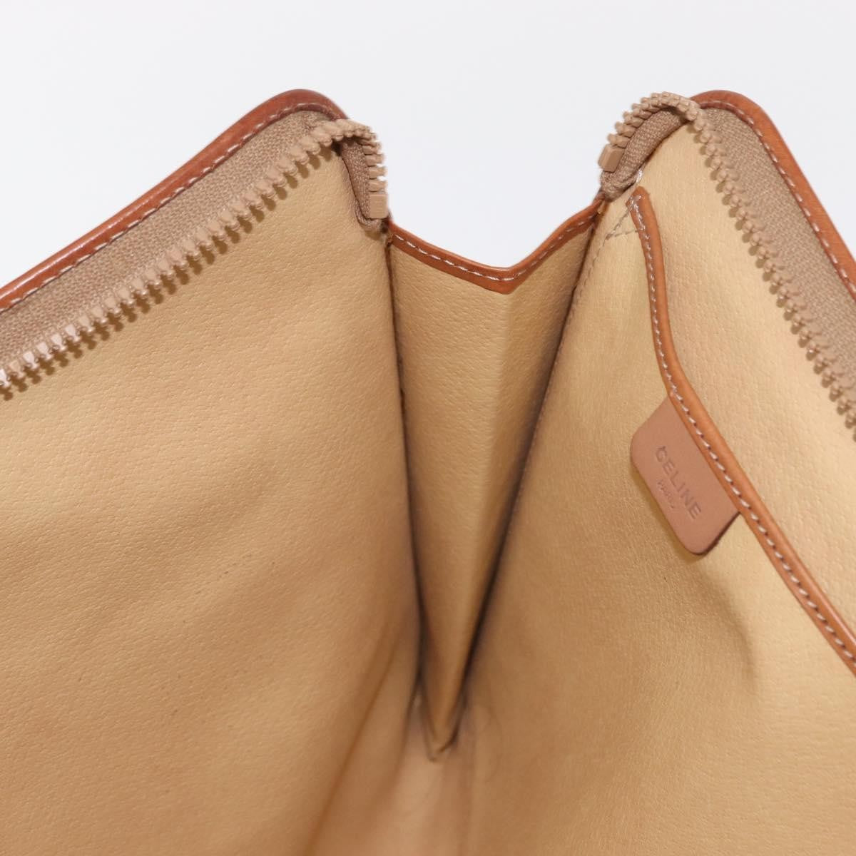 Celine Macadam Pochette Clutch, BEIGE, PVC, Clutche & pouche