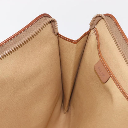 Celine Macadam Pochette Clutch, BEIGE, PVC, Clutche & pouche