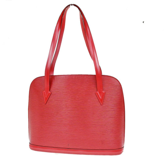 Louis Vuitton Lussac Handbag Epi Leather, RED, LEATHER, Shoulder bag