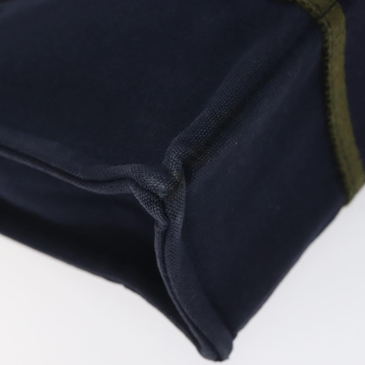 Hermes Fourre Tout Tote Canvas, NAVY, CANVAS, Tote bag