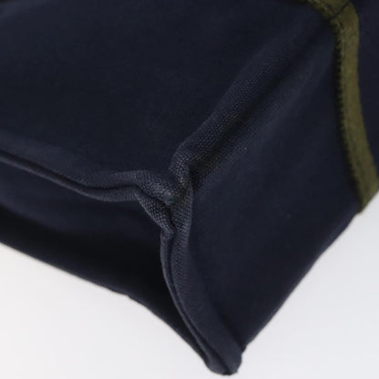 Hermes Fourre Tout Tote Canvas, NAVY, CANVAS, Tote bag