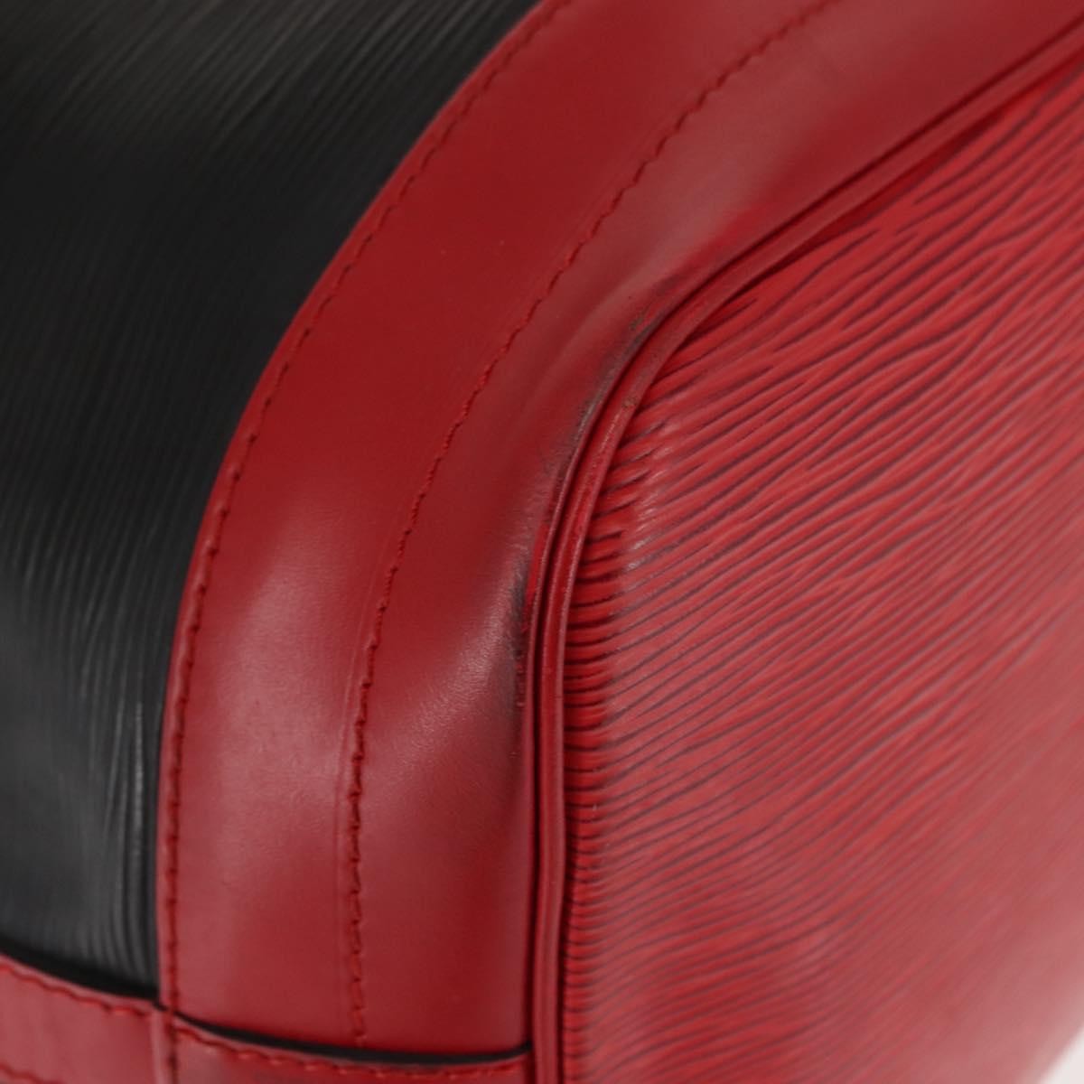 Louis Vuitton Bicolor Noe Handbag Epi Leather, BLACK, LEATHER, Shoulder bag