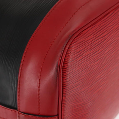 Louis Vuitton Bicolor Noe Handbag Epi Leather, BLACK, LEATHER, Shoulder bag