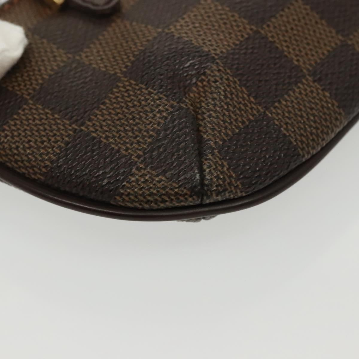Louis Vuitton Manosque Pochette Damier, Brown, Canvas, Clutch