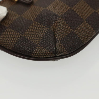 Louis Vuitton Manosque Pochette Damier, Brown, Canvas, Clutch
