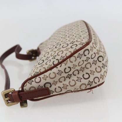 Celine C Macadam Pouch Canvas, BEIGE, CANVAS, Clutche & pouche