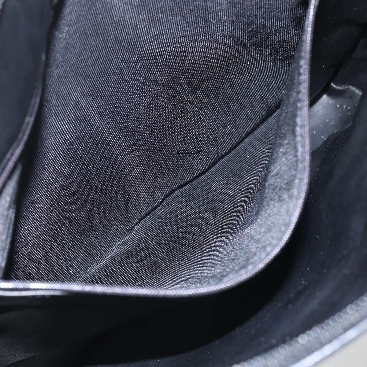 Bally Vintage Chain Shoulder Bag Quilted Leather, BLACK, LEATHER, Shoulder bag