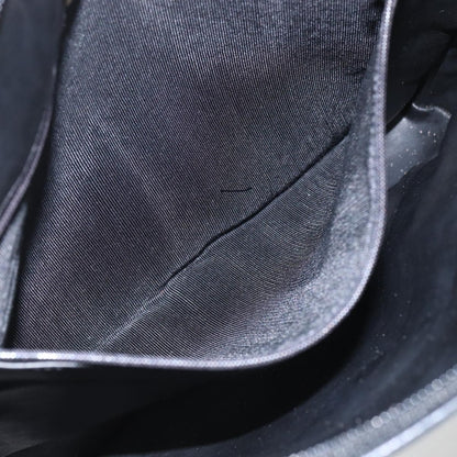 Bally Vintage Chain Shoulder Bag Quilted Leather, BLACK, LEATHER, Shoulder bag