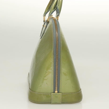 Louis Vuitton Alma Handbag Monogram Vernis, GREEN, PATENT_LEATHER, Handbag